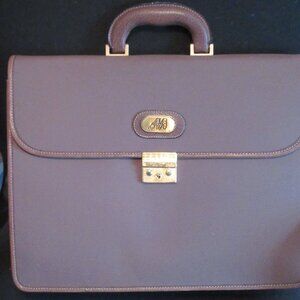Vintage Italian Moalli  Canvas Briefcase New